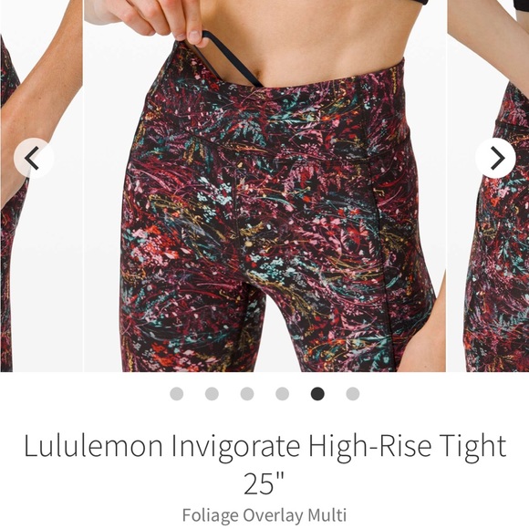 Like New- Lululemon Invigorate High Rise Tight 25” - Picture 2 of 10